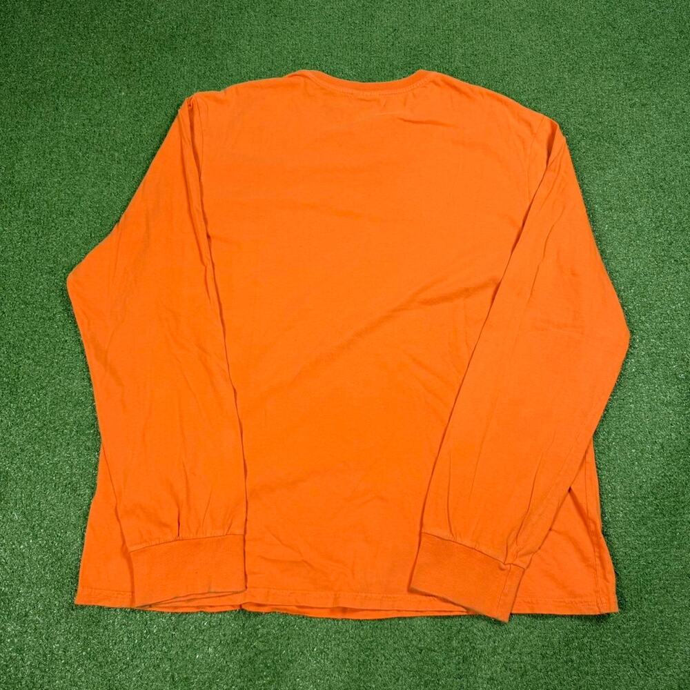 Polo Ralph Lauren Sporting Goods Long Sleeve Shirt Orange XL Y2K Hunting Dog - Picture 7 of 7
